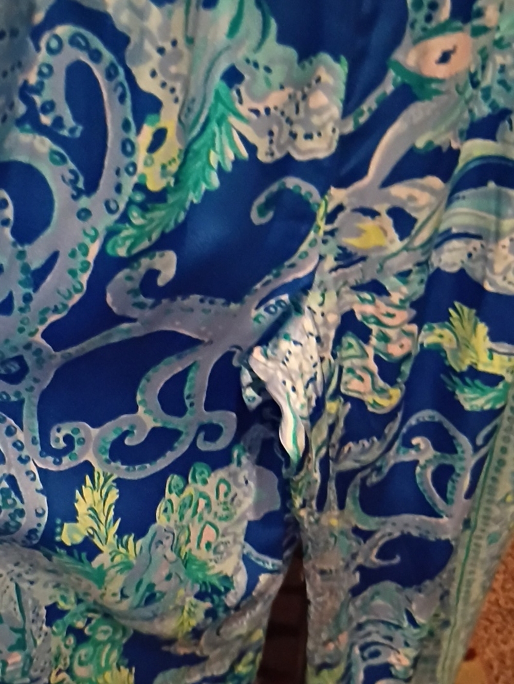 Lilly Pulitzer Aquatic-Print Sleeveless Multicolored Jumpsuit/Romper - Picture 7 of 11